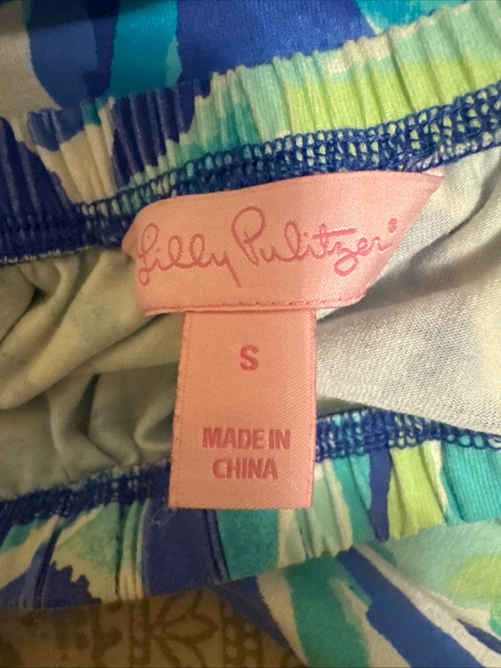 Lilly Pulitzer Blue Green Floral Strapless Maxi Dress - Picture 3 of 5